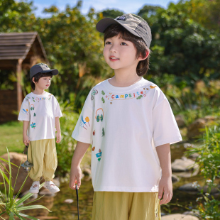 夏季 男童圆领短袖 男孩上衣薄款 新款 速干体恤潮帅衣服A类1252 T恤衫