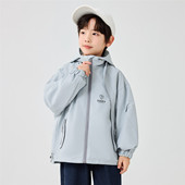 棉衣棉服7917 中大童儿童拉链加绒开衫 男童冲锋衣外套2026春秋季 装