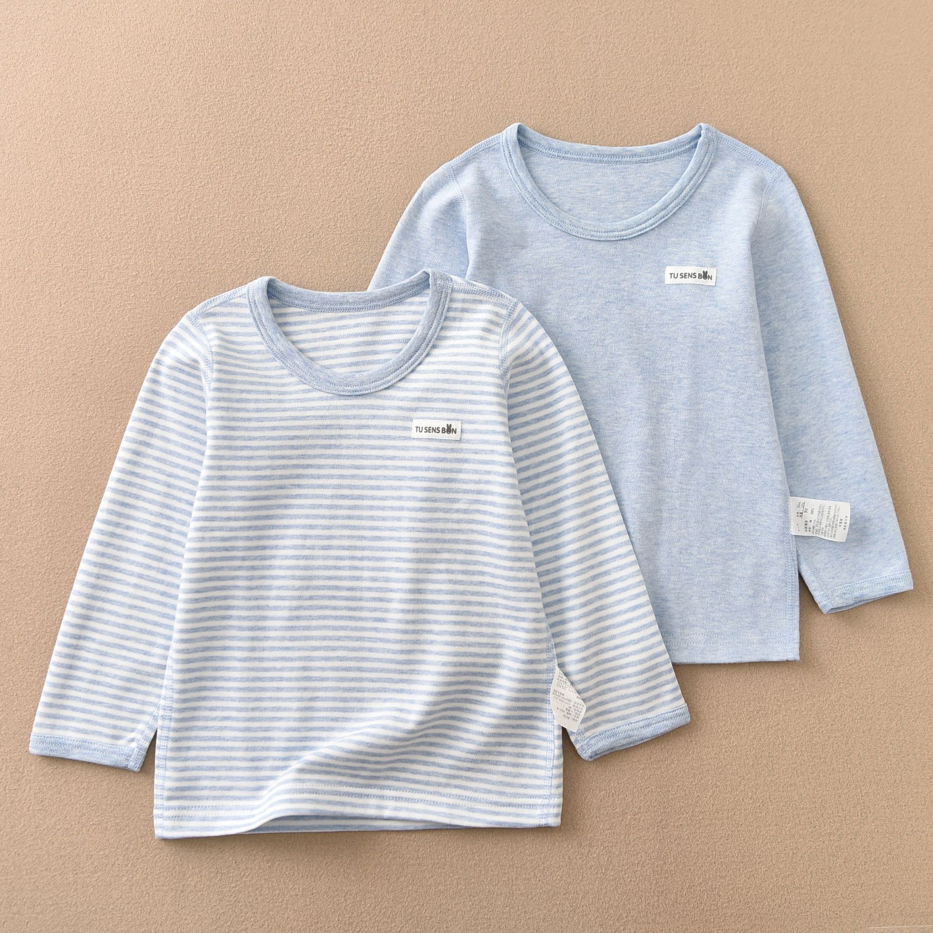 儿童秋衣纯棉内穿春秋季长袖T恤