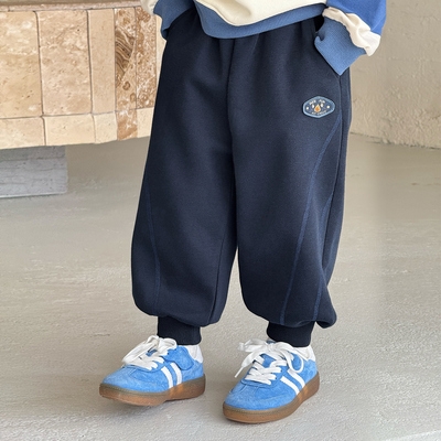 男童韩系帅气针织长裤运动裤