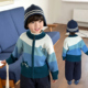 男童毛衣外套2026秋冬季 儿童卡通加绒棉线衣8169 宝宝纯棉拉链开衫
