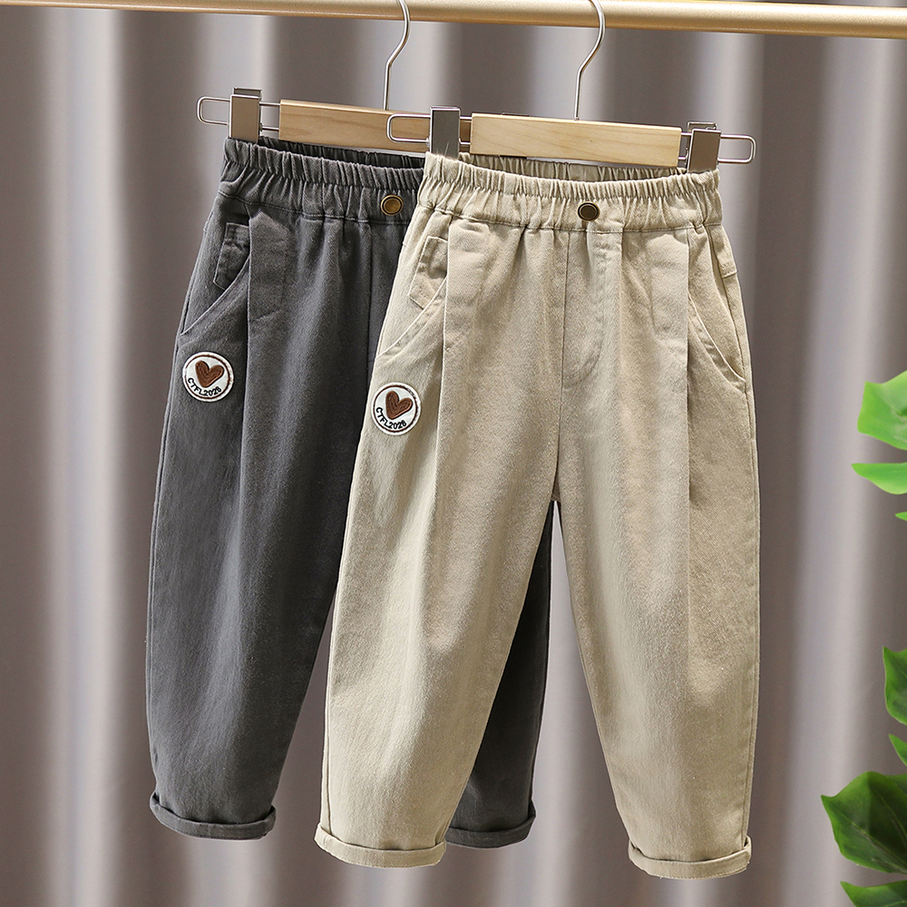 男童秋季纯棉休闲裤长裤弹力裤子
