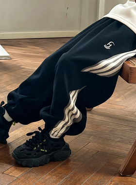 儿童裤子2025秋季新款男童运动裤宽松长裤春秋款童装男孩6537