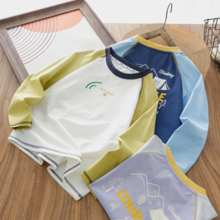 男童长袖T恤2026春季新款男孩圆领速干上衣中大童儿童打底衫1570