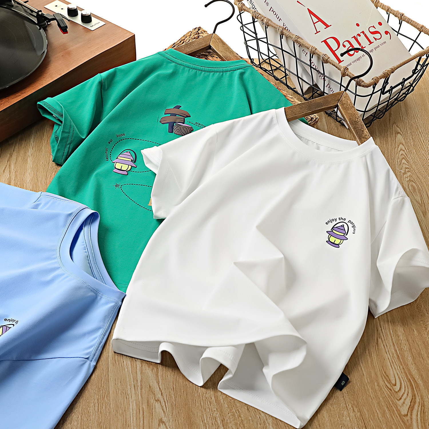 95棉男童圆领短袖T恤衫纯棉薄款2026夏季装儿童半袖运动上衣1031