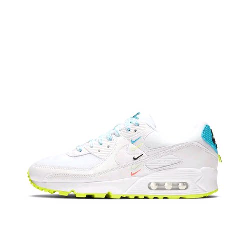 Nike Air Max 90 跑鞋 气垫合成革缓震透气 CK7069-100 山东MG仓