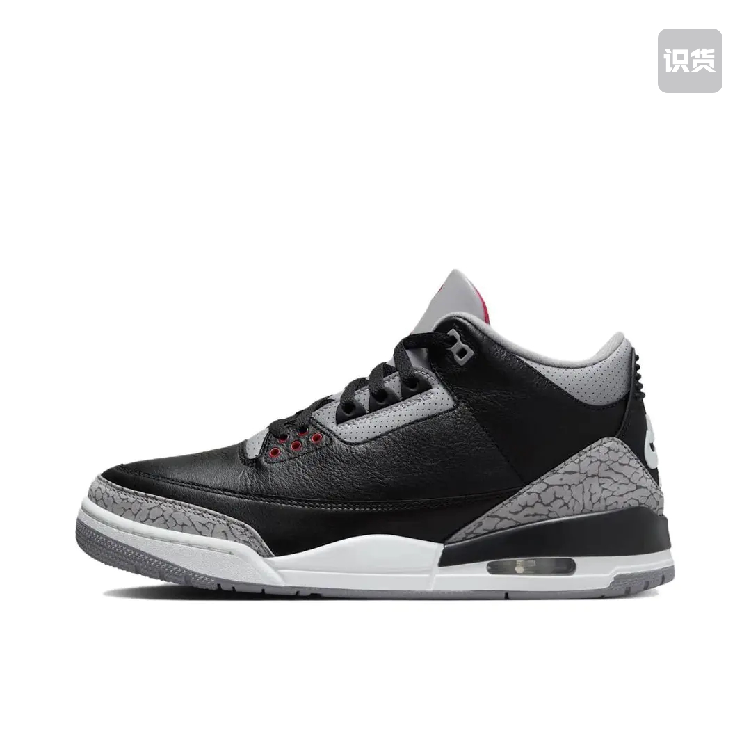 Air Jordan 3黑水泥中帮复古篮球鞋DN3707-010广东cy仓