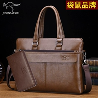 Барсетка, вместительная и большая кожаная сумка для документов