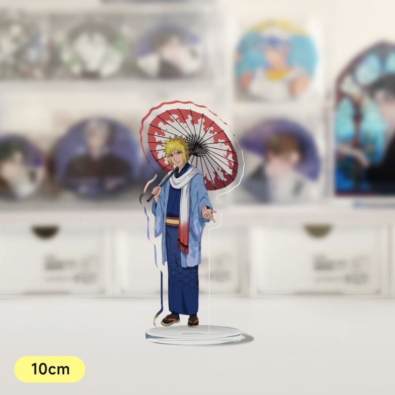 火影忍者25周年周边自来也鸣人佐助带土水门10cm亚克力大立牌摆件