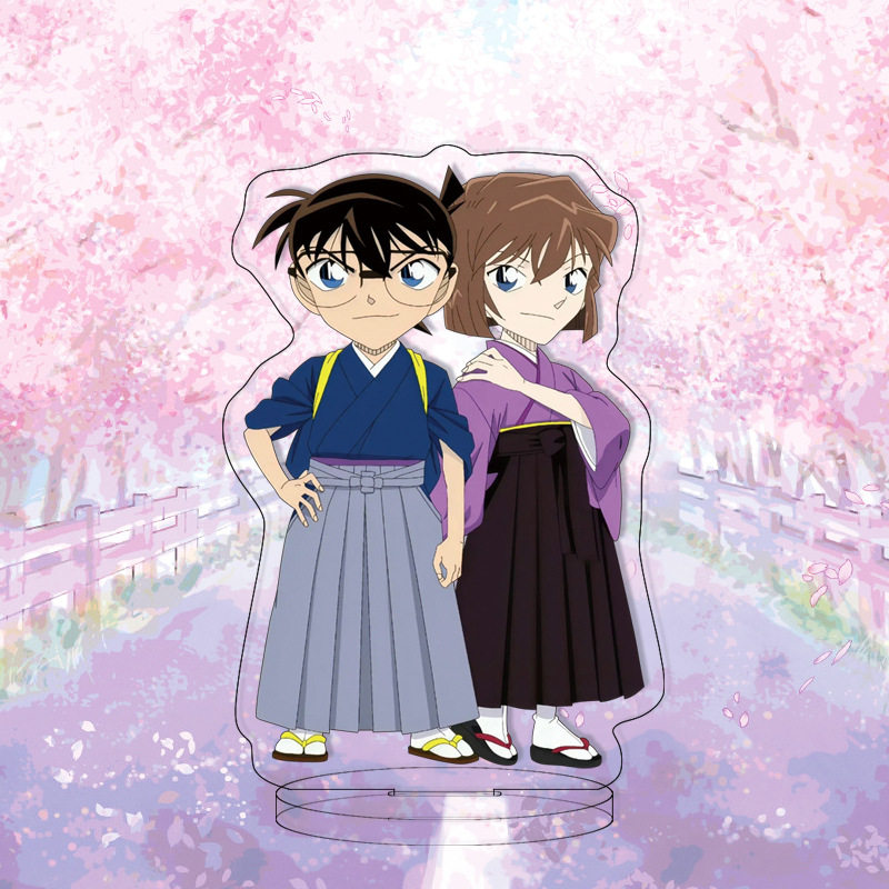 名侦探柯南周边小立牌江户川柯南灰原哀周边摆件高10cm定制