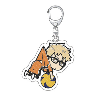 排球少年钥匙扣月岛莹日向翔阳影山飞雄泽村大地西谷夕亚克力挂件