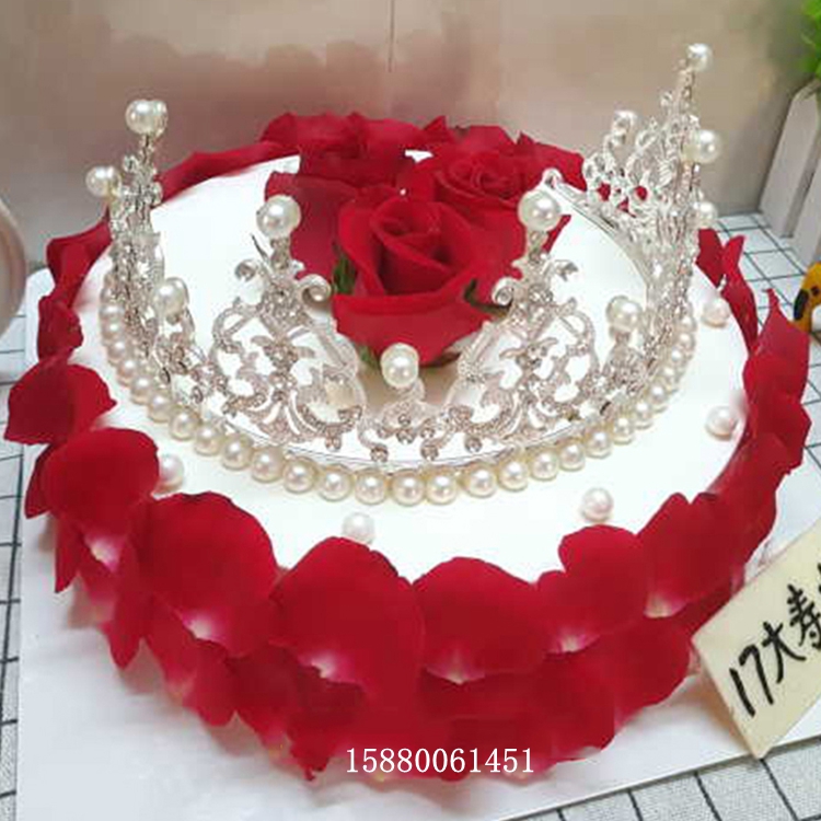 皇冠玫瑰福州生日蛋糕个性定制