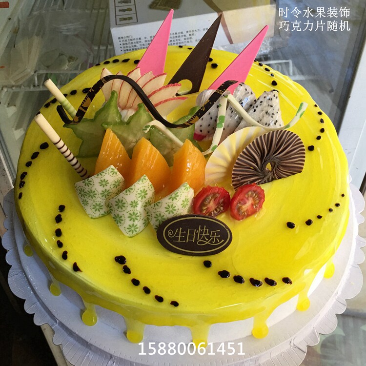 14福州蛋糕店生日情人节同城配送快递创意定制个性水果巧克力DIY