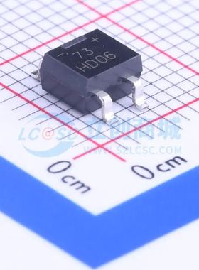 HD06-T MiniDIP 整流桥 DIODES(美台)原装正品 电子元件配单