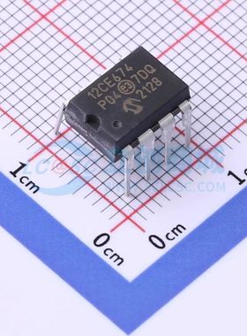 PIC12CE674-04I/P PDIP-8 单片机(MCU/MPU/SOC) 全新原装 电子元