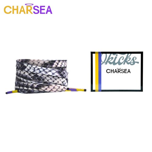 CHARSEA 动物系列 清爽百搭轻奢男女同款 蛇纹鞋带LH0223-002