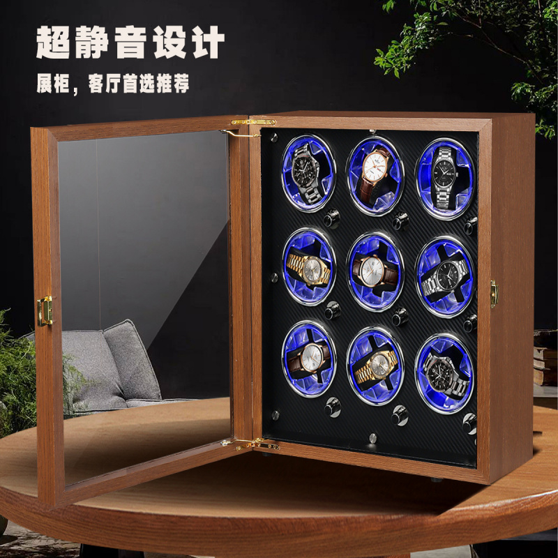 德国品牌高档木质自动摇表器机械