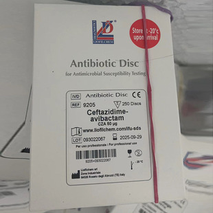 意大利进口头孢他啶 阿维巴坦药敏实验纸片KB法扩散法liofilchem