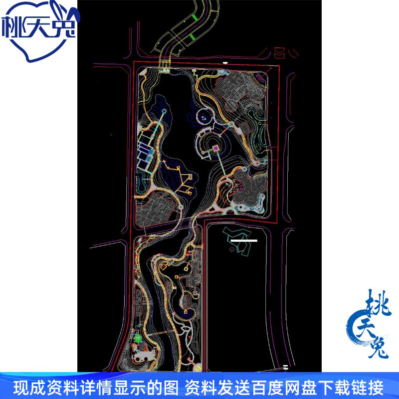 重庆地区滨水生态湿地公园景观规划设计施工CAD图纸