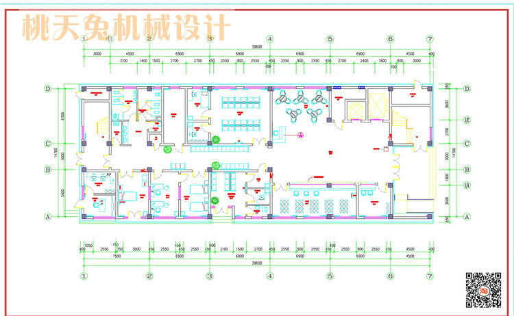 社区综合性医疗卫生服务中心室内装修设计施工cad图纸含效果图