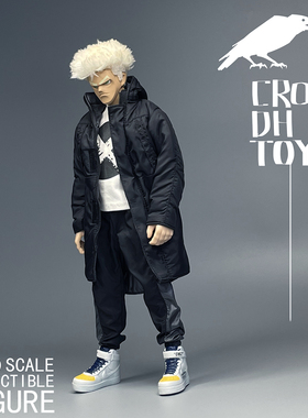 1/6 兵人 CROW DH TOYS 潮流 黑色羽绒服（新品特价）