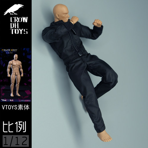 1/12 兵人6寸人偶 VTOYS GWToys 素体强壮素体 夹克裤子