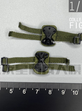 1/12 兵人6寸人偶神猫跳动 HASUKI黑色行动SA-02盾兵 散件 护膝