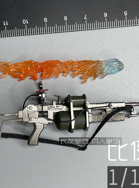 1/12 兵人 6寸 Limtoys 生化危机  里昂 火焰发射器