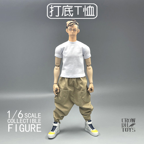 1/6 兵人 CROWDHTOYS 潮流 短袖打底衫  T恤