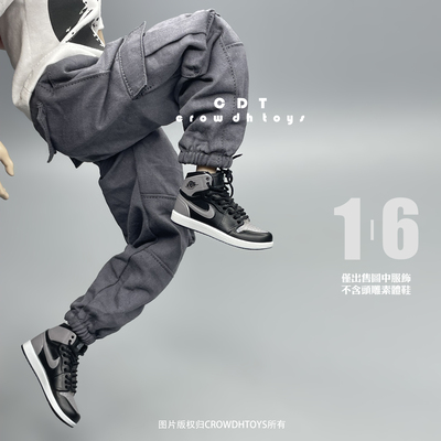 1/6 兵人 CROWDHTOYS 潮流  宽松版 工装裤 肥裤