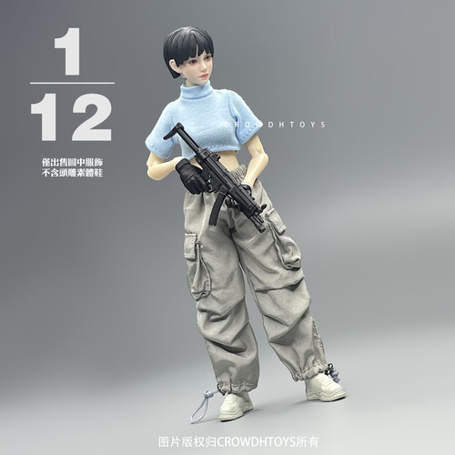 1/12兵人6寸人偶 CROWDHTOYS Romankey 妖精体 暗源女素体 短袖