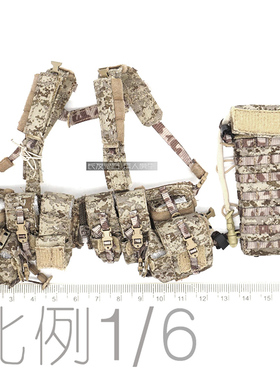 1/6 兵人 DAM 78040 海军特种海豹 DEVGRU-K9 胸挂 水袋包