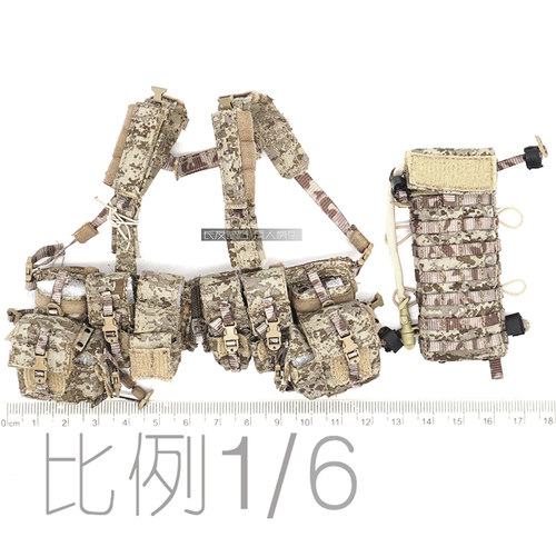 1/6 兵人 DAM 78040 海军特种海豹 DEVGRU-K9 胸挂 水袋包