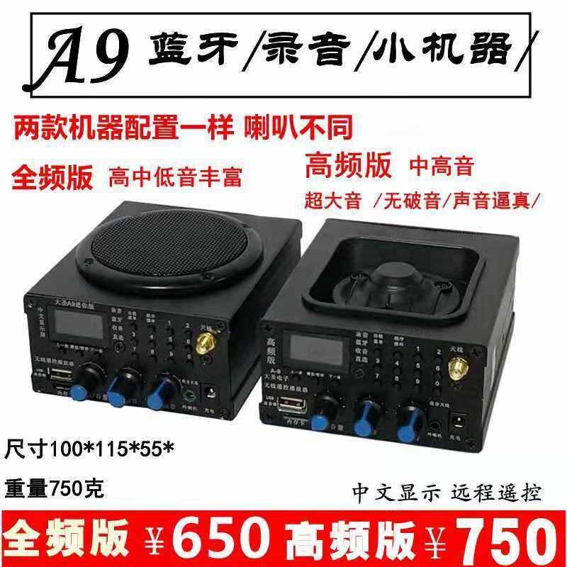 大圣A9无线遥控接收音频播放器mp3扩音机广场舞机高音蓝牙扩音器