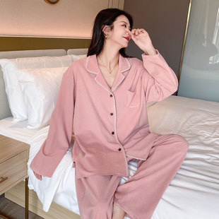 秋冬德绒大码 睡衣女200斤胖mm珊瑚绒薄绒开衫 加肥加大家居服套装