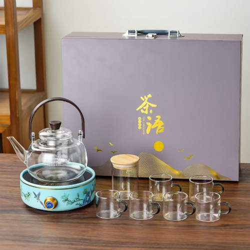 新款功夫茶具套装家用办公室商务送礼中式茶盘茶壶轻奢高档礼盒装