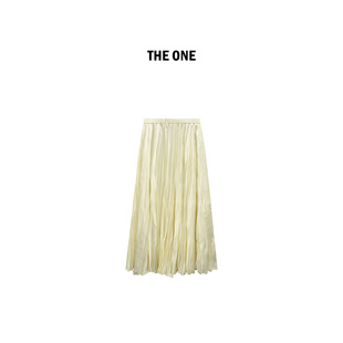 郑买买 波光 新款气质百搭立体压褶半裙