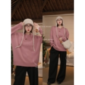 水蜜桃 秋冬款 时尚 郑买买 洋气时髦高级感宽松休闲时尚 百搭毛衣女