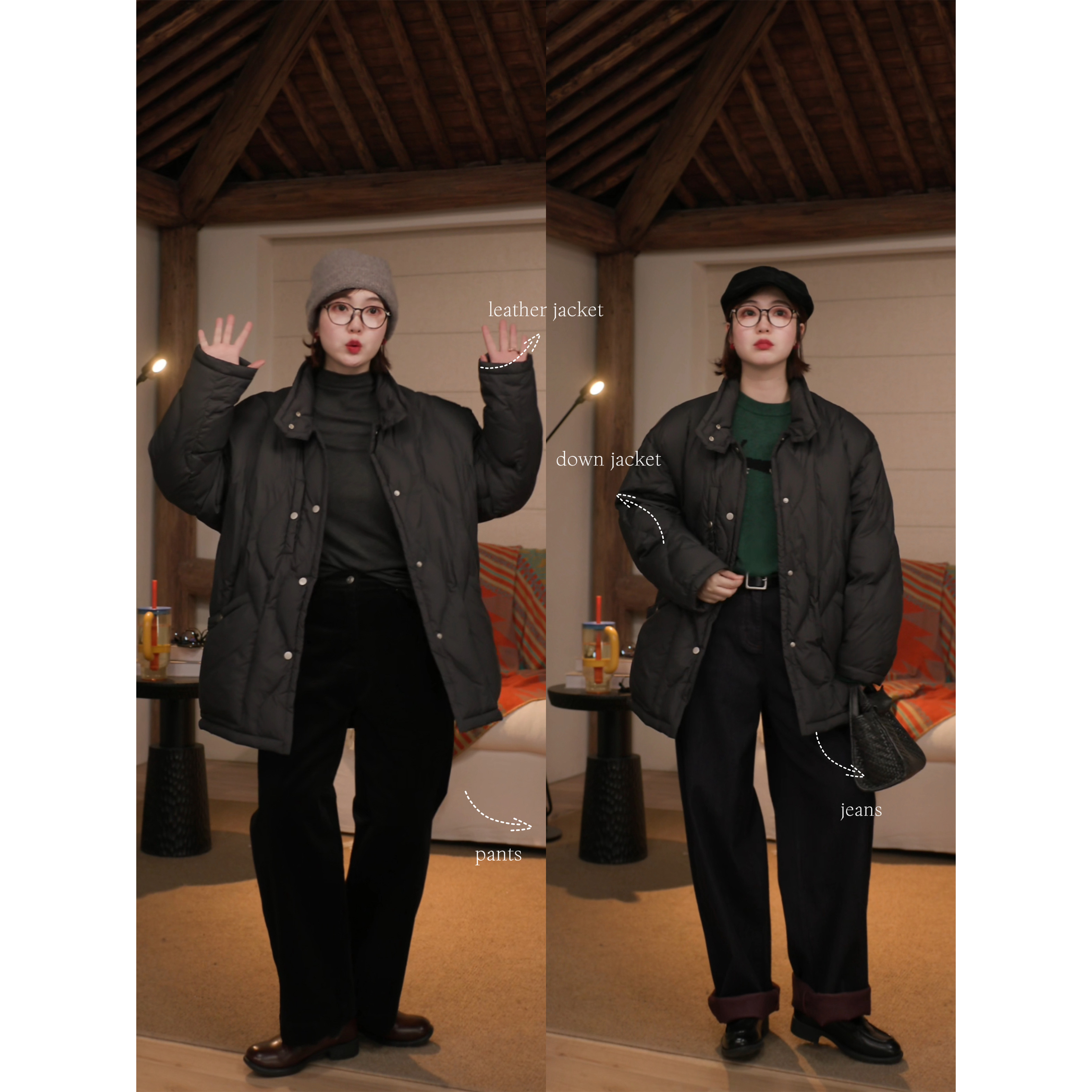 秋冬新款显瘦宽松百搭立领羽绒服