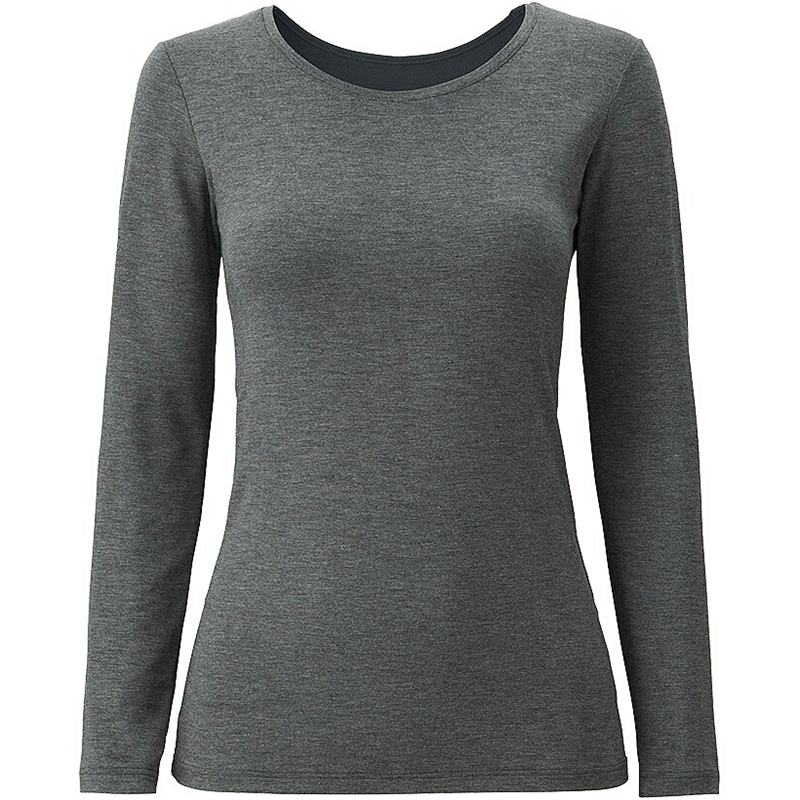 优家薄绒小圆领exw中厚保暖衣