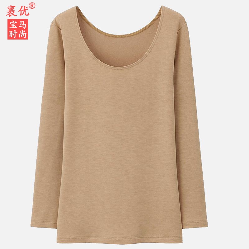 中厚自发热薄绒磨毛保暖内衣
