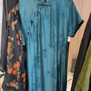 香云纱连衣裙 陌妆品牌新款 T3116
