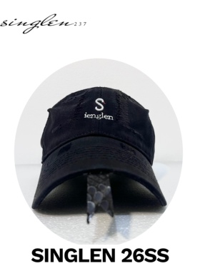 singlen 26ss Made in China 黑化曼巴｜秀感造型设计手工鸭舌帽