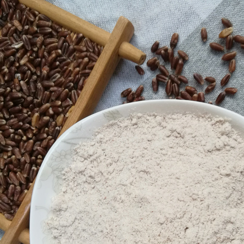 全黑麦粉5斤面粉含麦麸 无添加纯黑小麦全麦粉馒头粉面包粉家用