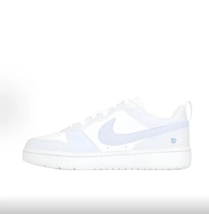 耐克定制球鞋Nike Court Borough白兰冰沙蓝色物语女子低帮板鞋