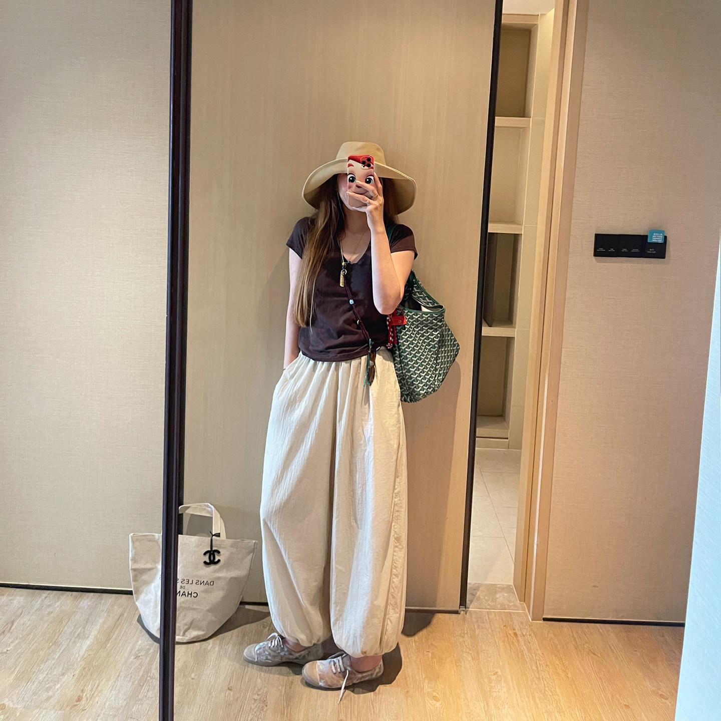 KOGIRL早秋新款日系山本风薄纱廓形气球裤柔软舒适显瘦长裤灯笼裤