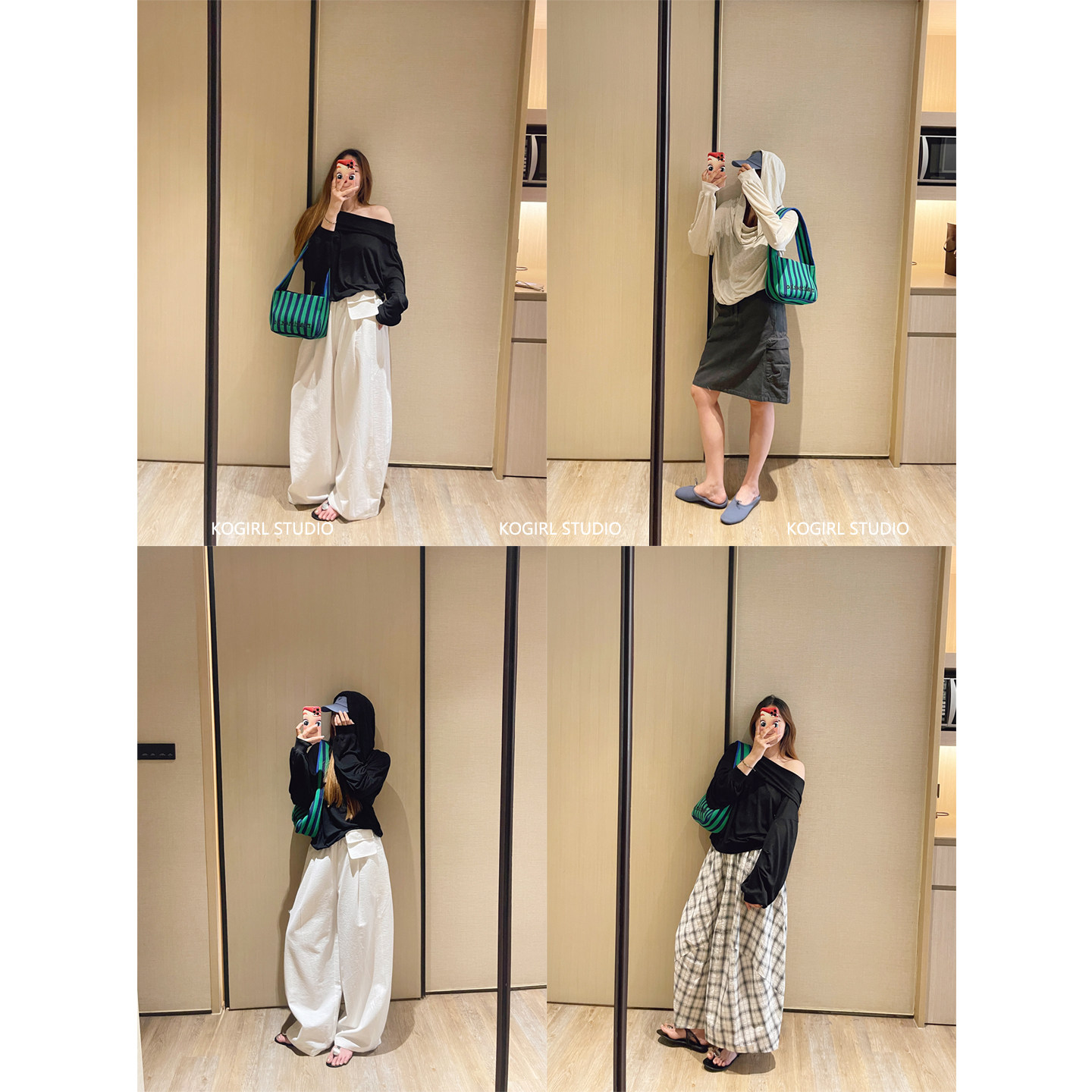 KOGIRL天丝薄款巴黎时髦Ins风一字肩两穿披肩随性氛围感连帽上衣