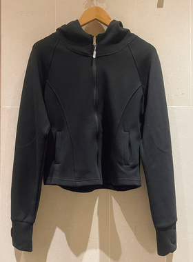 KOGIRL~LU同款3D立体剪裁紧实修身舒适连帽瑜伽休闲卫衣显瘦上衣