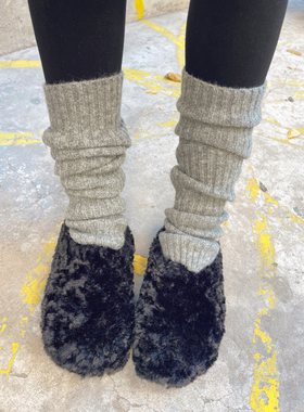 KOGIRL 韩国东大门秋冬保暖羊毛中筒袜ins踩脚堆堆袜女袜袖套加厚