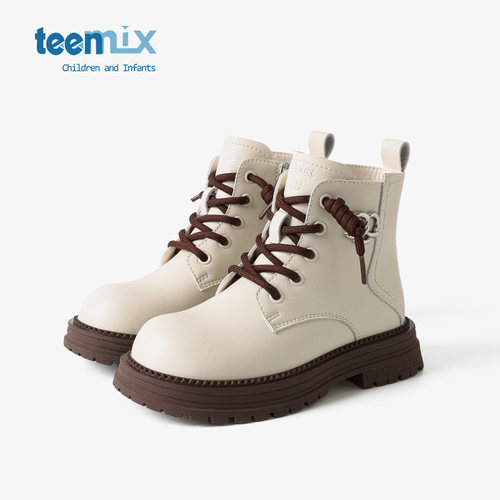 天美意春秋季女童马丁靴宝宝靴子